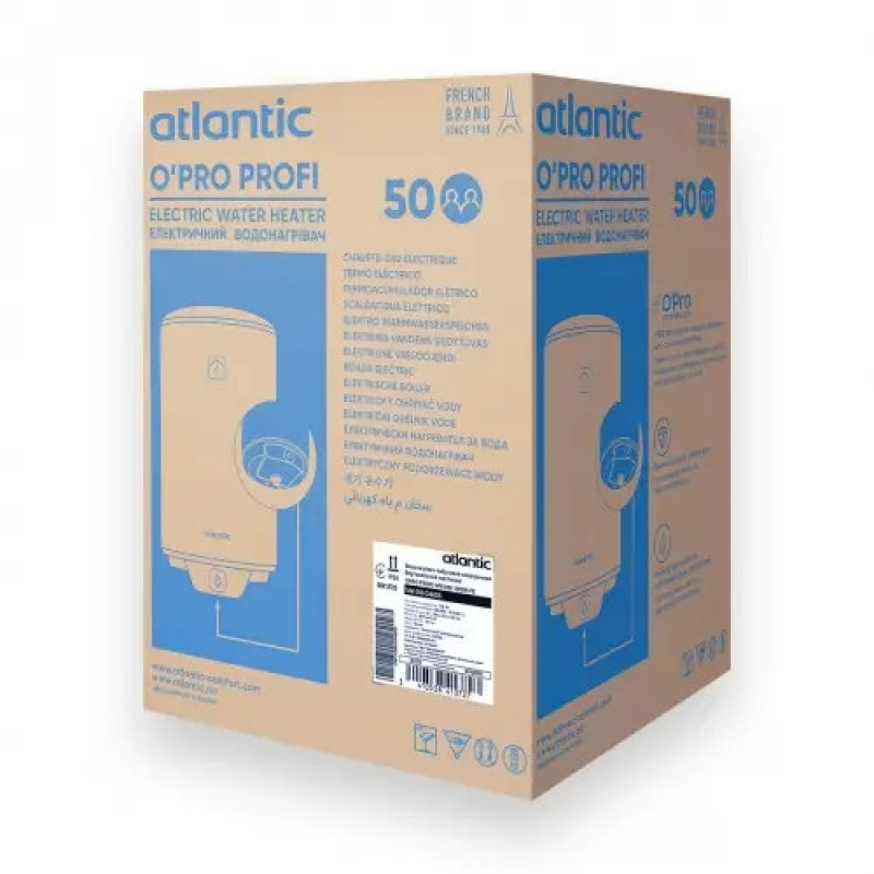 Водонагрівач побутовий електричний Atlantic Opro Profi VM 050 D400S (1500W)