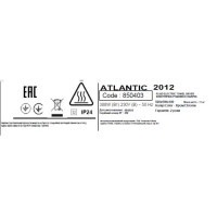 Электрический полотенцесушитель Atlantic 2012 хромированный 920х500х100мм 300 Вт
