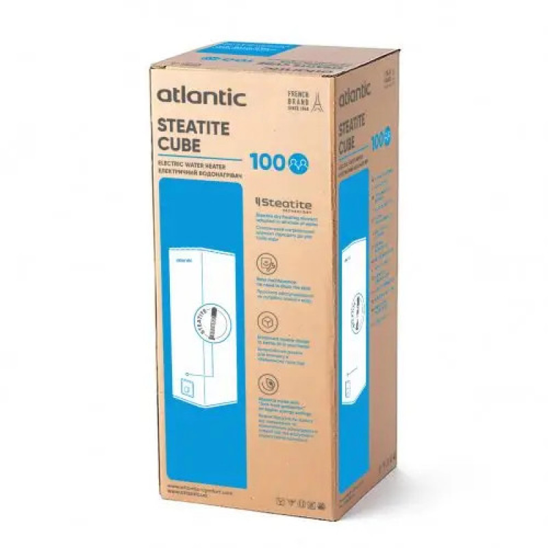 Водонагрівач побутовий електричний Atlantic Steatite Cube VM 100 S4 C 1500W