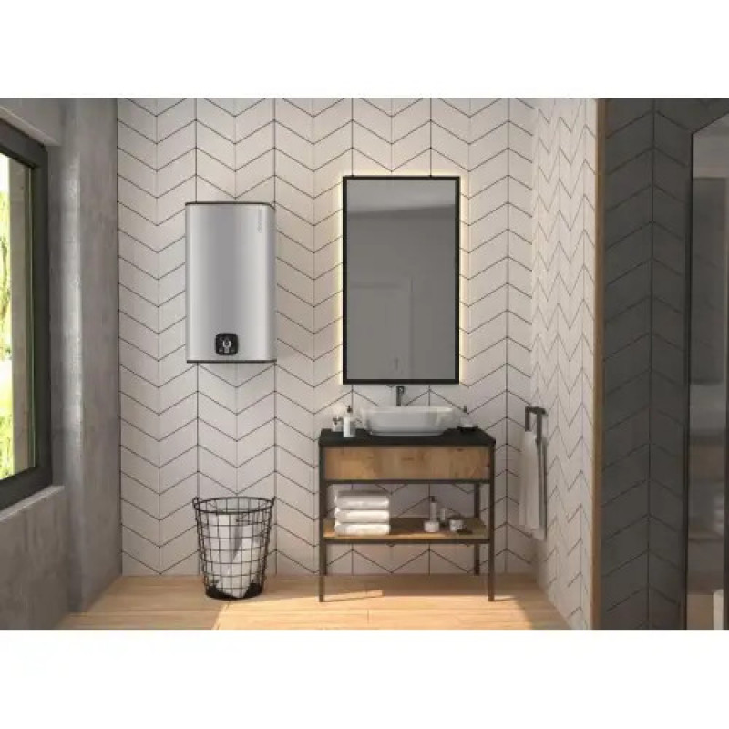 Водонагрівач побутовий електричний Atlantic Steatite Cube WI-FI ES-VM 100 S4 C2 WD (2400W) silver