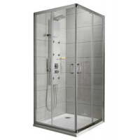 Душевая кабина Radaway c раздвижными дверями Premium Plus C 900x900x1900 30453-01-02N