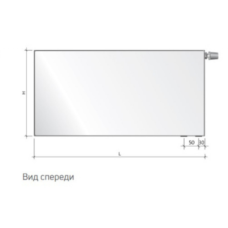Сталевий радіатор Purmo Plan Ventil Compact 21 тип 500х1800 мм