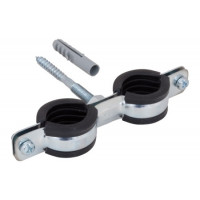 Хомут WALRAVEN 3/4" (25-29 мм) подвійний з шуруп-гвинтом та дюбелем Cobra 802129