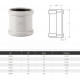 Муфта надвижная Ostendorf Skolan 58мм (бесшумная)