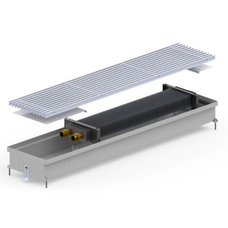 Внутрішньопідлоговий конвектор CARRERA C (Inox) 230/2500/65