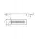 Внутрішньопідлоговий конвектор CARRERA M (Inox) 230/3000/65