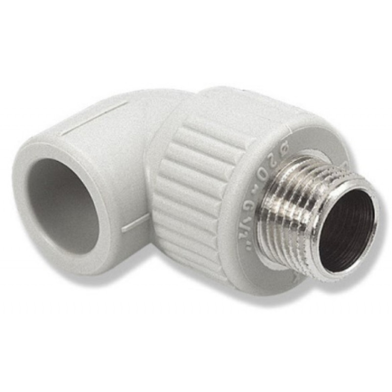 Колено Wavin Ekoplastik 20х3/4 НР SKOE02025X