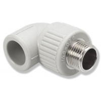 Колено Wavin Ekoplastik 25х3/4" НР SKOE02525X
