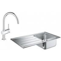Кухонная мойка Grohe K500 + смеситель Minta (31571SD0 + 32917000) 31571917