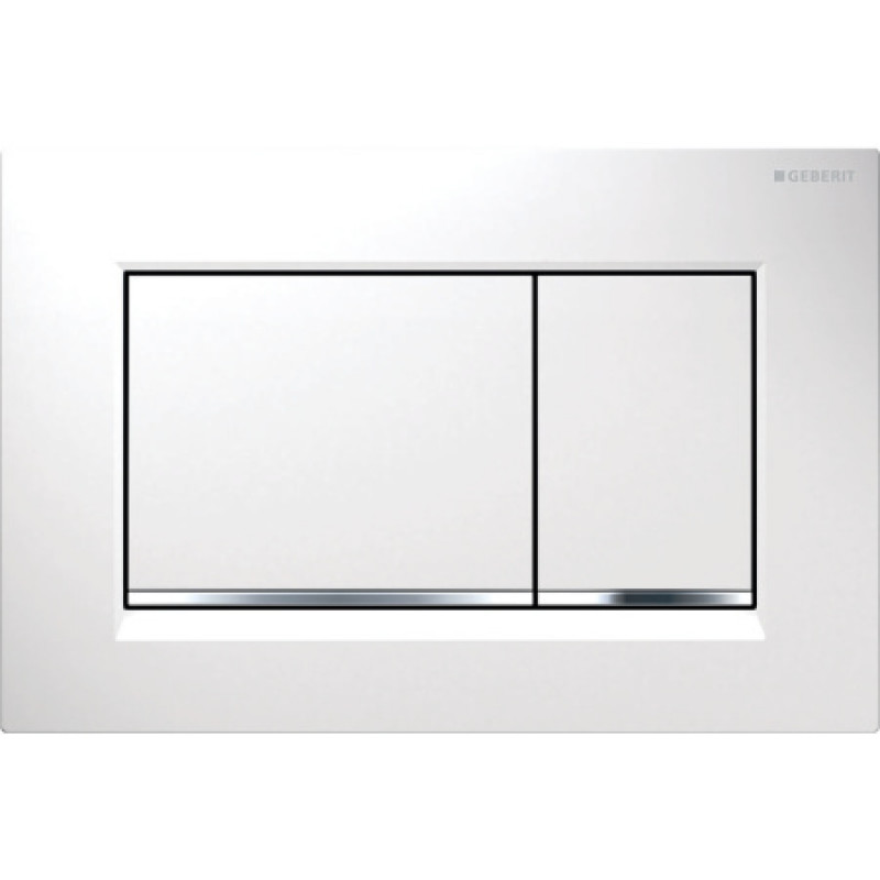 Клавіша змиву Geberit Sigma 30 білий/хром 115.883.KJ.1