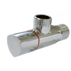 Кран сантехнічний Schlosser кутовий DN15 GZ 1/2" x 1/2" хром 606000018