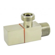 Кран сантехнічний Schlosser Square кутовий DN15 1/2" GZ x 1/2" GZ сталь 606000056
