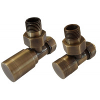 Комплект Schlosser Elegant с ручным регулированием угловой GZ 1/2 x 16x2 mm PEX античная латунь 604200044
