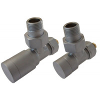 Комплект Schlosser Elegant с ручным регулированием угловой GZ 1/2 x 15mm Cu сатин 604200047