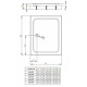 Душовий піддон RADAWAY Laros D Compact 1000х800х170 SLD81017-01