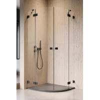 Душова кабіна Radaway Essenza Pro Black PDD 900х2000 L 10095090-54-01L