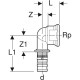 Колено настенное Geberit Mepla 16-1/2 L=5.2см 611.293.00.5