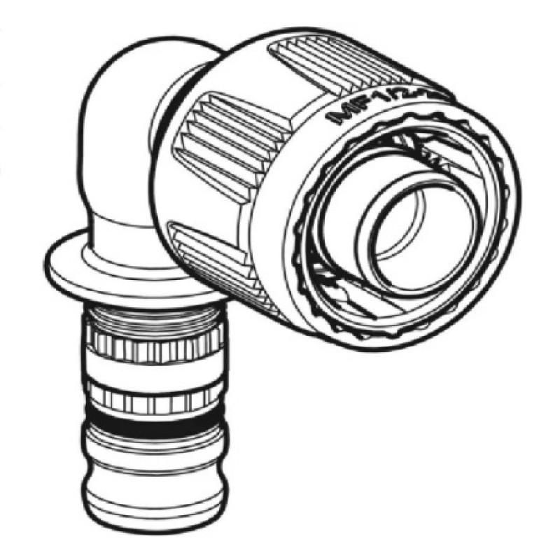 Коліно перехідне Geberit Mepla з MasterFix PVDF 20-1/2 622.452.00.5