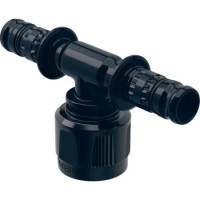 Тройник переходной Geberit Mepla с MasterFix проходной PVDF 20-1/2-20 622.453.00.5