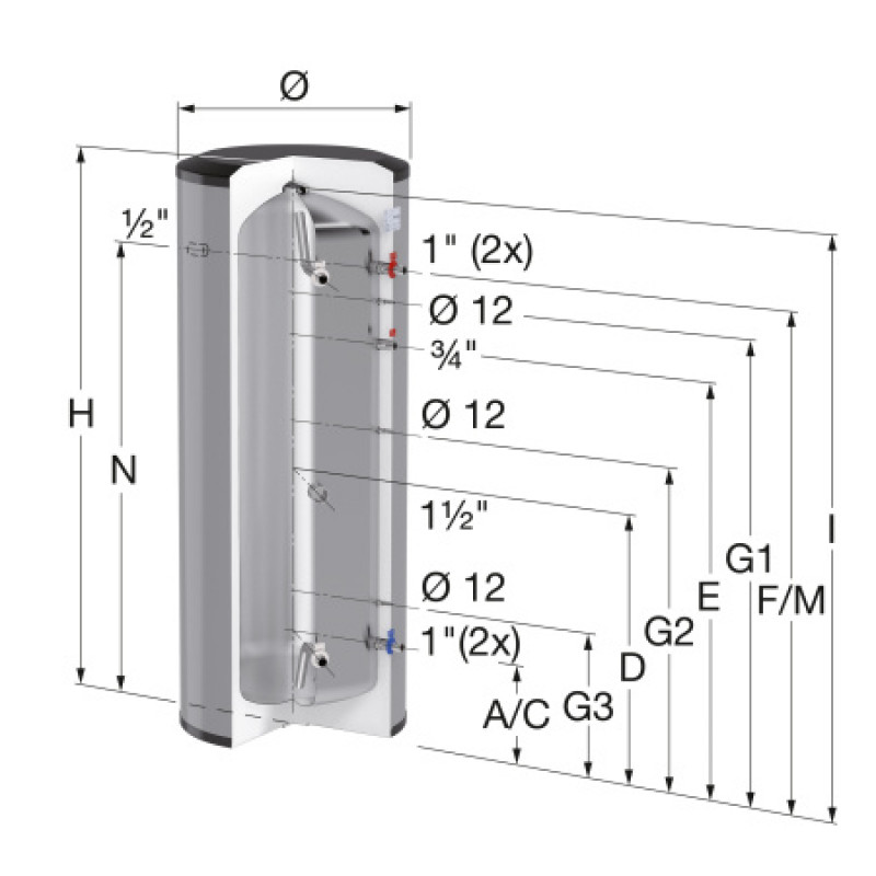Буферная емкость Flamco LS-E 300 19950