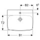 Раковина Geberit Selnova Square 650x480 мм 500299015