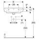 Раковина Geberit Selnova Square 650x480 мм 500299015