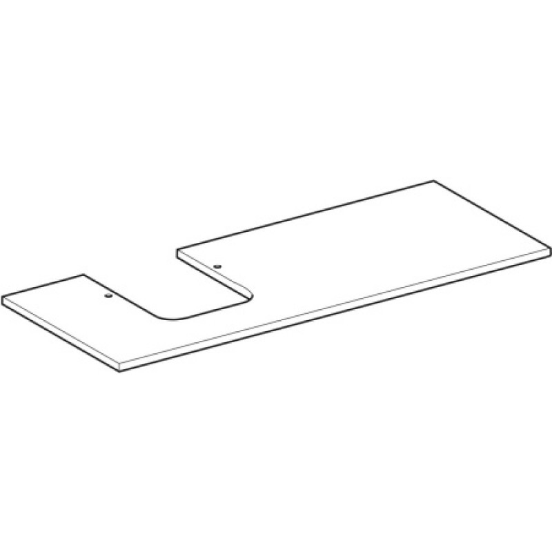 Столешница под умывальник Geberit One 1200x470 мм белый мрамор 505125001