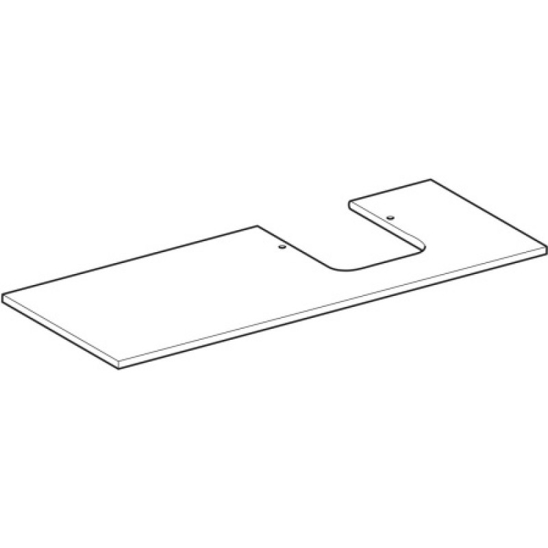 Столешница под умывальник Geberit One 1200x470 мм черный мрамор 505145002