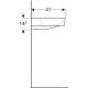 Раковина Geberit One CleanDrain 500x410 мм 505019001
