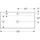 Раковина Geberit One 1050x480 мм 505020014