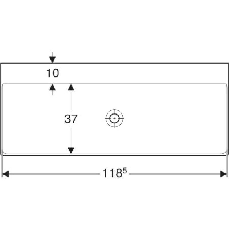 Раковина Geberit One 1200x480 мм 505021015