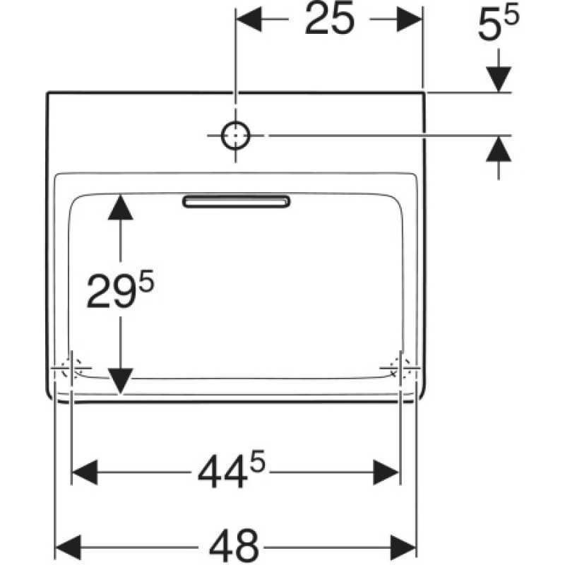 Раковина Geberit One 500x410 мм 505026001