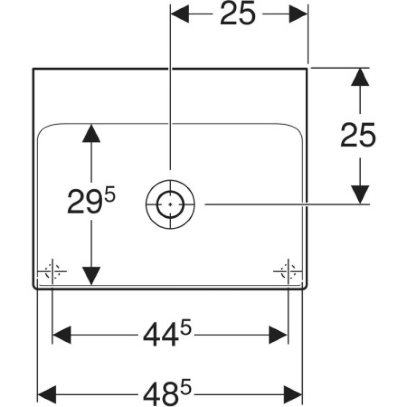 Раковина Geberit One 500x410 мм 505031016