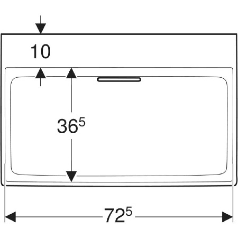 Раковина Geberit One CleanDrain 750х480 мм 505035001
