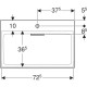 Раковина Geberit One CleanDrain 750х480 мм 505036001
