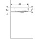 Раковина Geberit One CleanDrain 900х480 мм 505044001