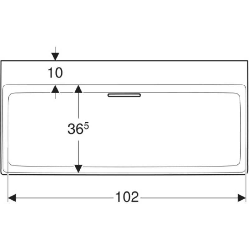 Раковина Geberit One CleanDrain 1050х480 мм 505045001
