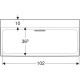 Раковина Geberit One CleanDrain 1050х480 мм 505045001