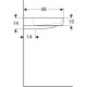 Раковина Geberit One CleanDrain 1200х480 мм 505048001