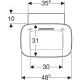 Раковина Geberit One CleanDrain 500x425 мм 505050001