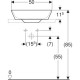 Раковина Geberit One CleanDrain 500x425 мм 505051001