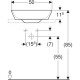Раковина Geberit One CleanDrain 500x425 мм 505052001