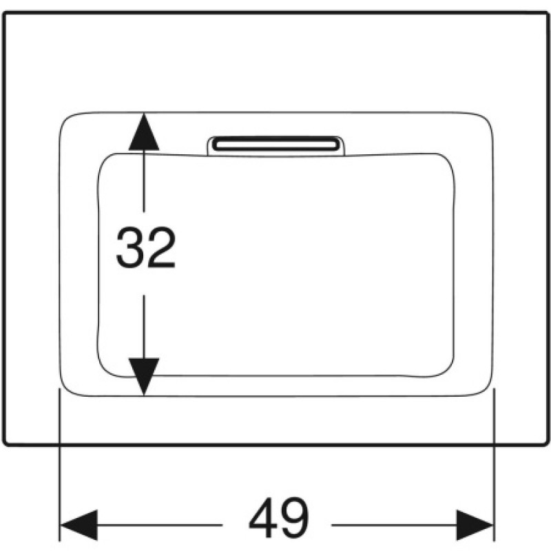 Раковина Geberit One CleanDrain 600x480 мм 505001001