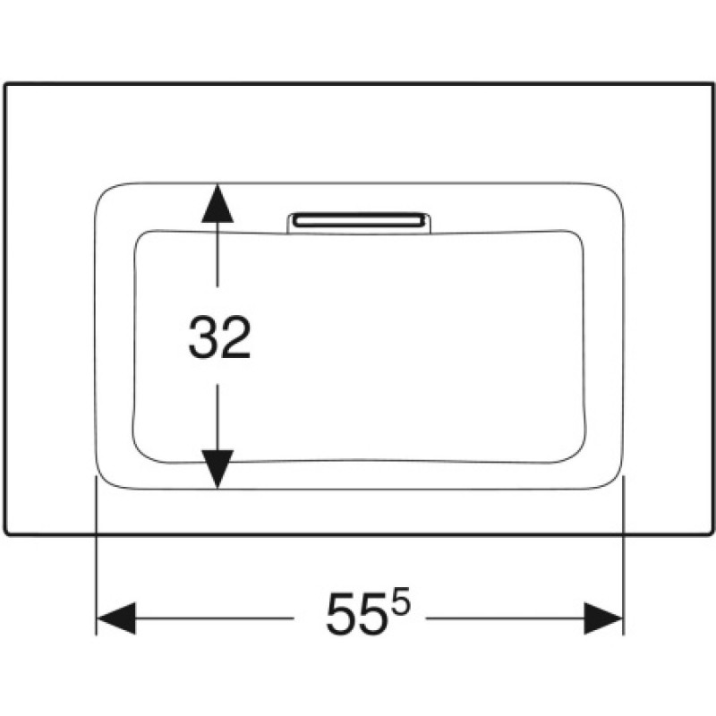 Раковина Geberit One CleanDrain 750x480 мм 505003001