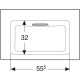 Раковина Geberit One CleanDrain 750x480 мм 505003001