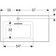 Раковина Geberit One CleanDrain 900x480 мм 505007001