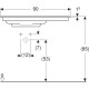 Раковина Geberit One CleanDrain 900x480 мм 505008001