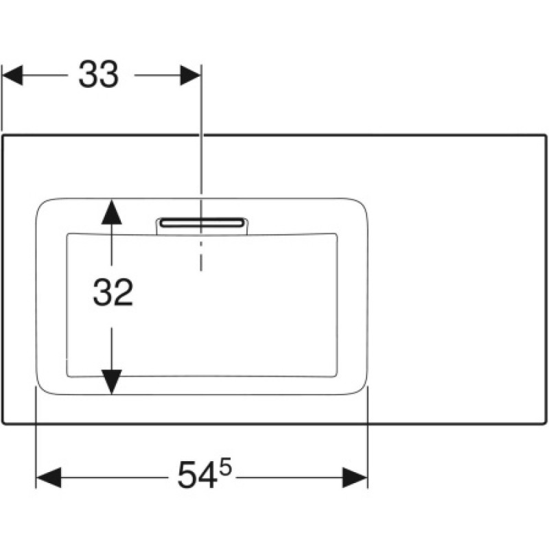 Раковина Geberit One CleanDrain 900x480 мм 505008001