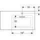 Раковина Geberit One CleanDrain 900x480 мм 505009001