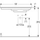 Раковина Geberit One CleanDrain 900x480 мм 505009001